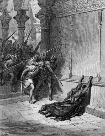 Death of Athaliah by Gustave Dore